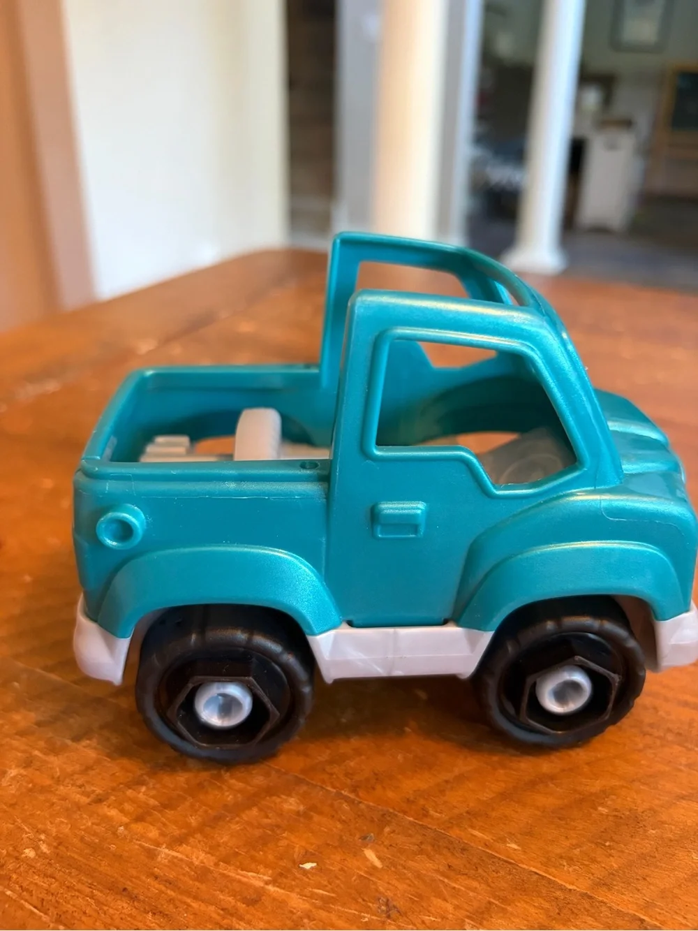 Fisher Price Little People teal truck as is